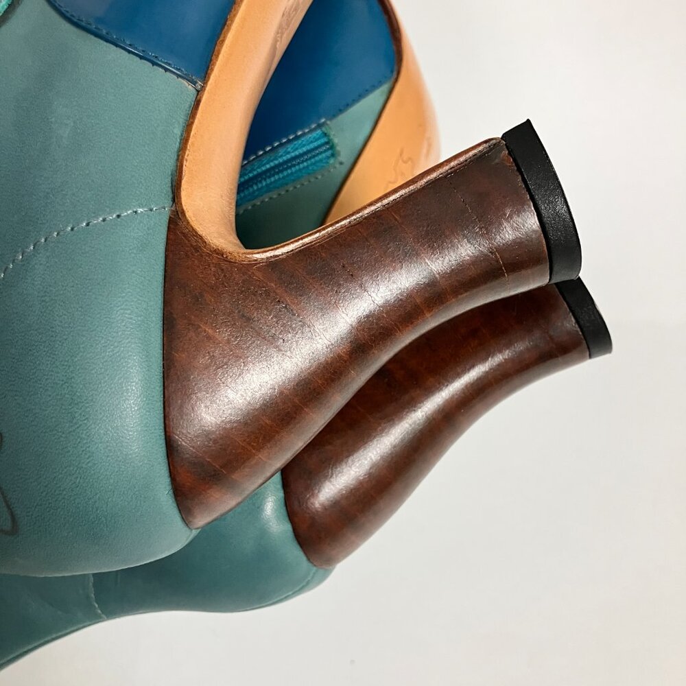 *BRAND NEW!* Fluevog 2017 Miracles ASCENSION, Blue, Size 9.5 (narrow TTS). - Picture 14 of 15